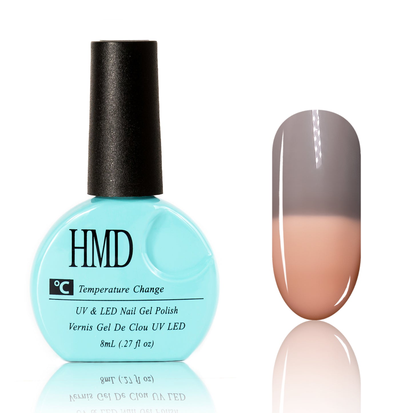 Canada HMD Soak Off UV LED Temperature (Thermal) Changing Gel Nail Polish, Macaron Series, #101