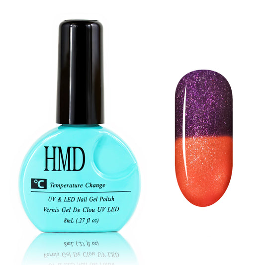 Canada HMD Soak Off UV LED Temperature (Thermal) Changing Gel Nail Polish, #012