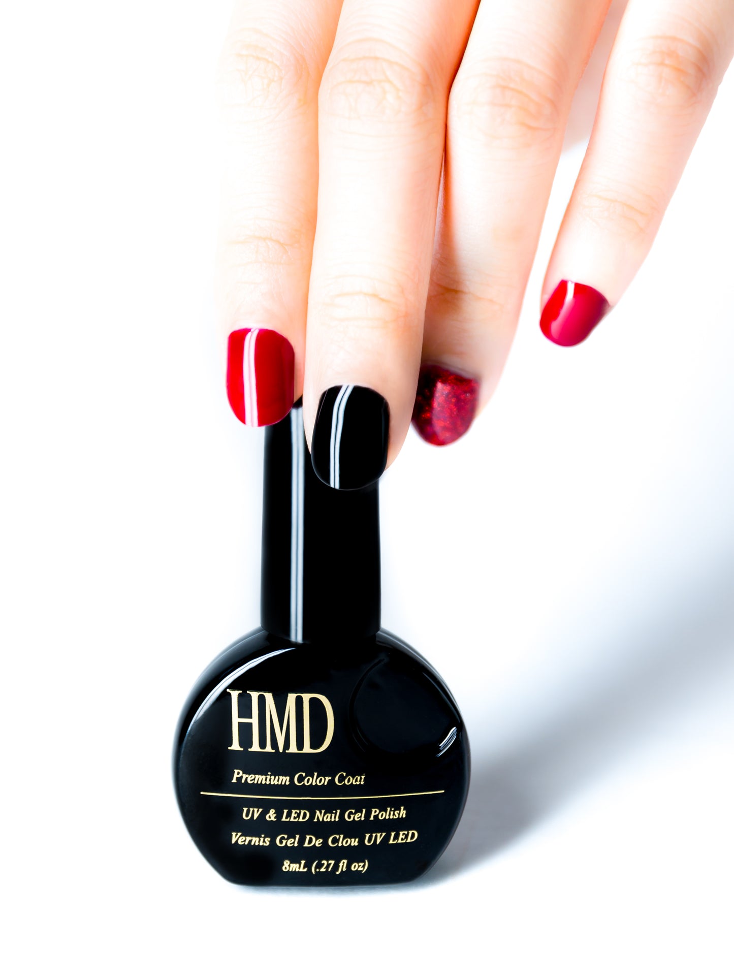 Canada HMD Soak Off UV LED High shine gel nail polish Color, #046, pure black