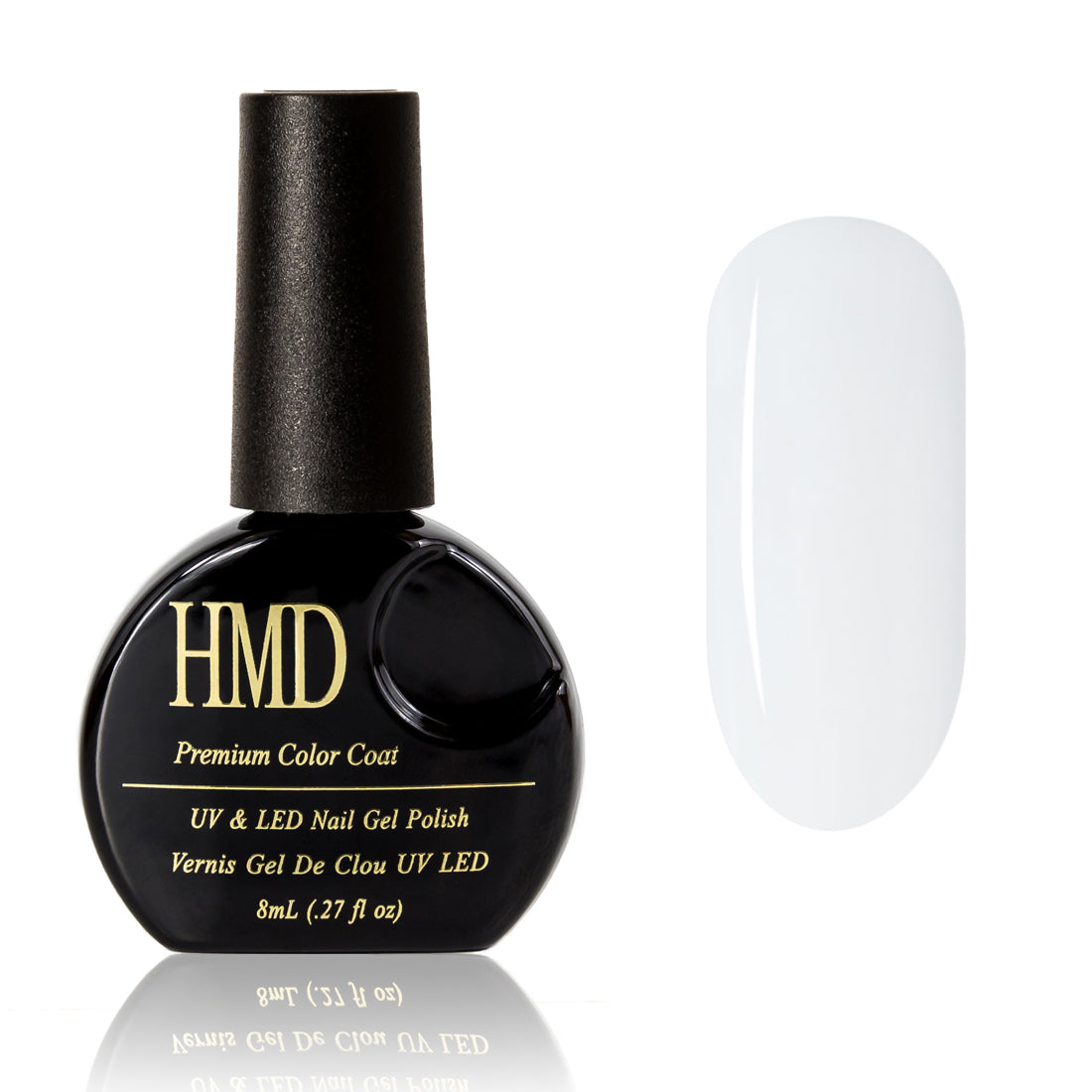 Canada HMD Soak Off UV LED High shine gel nail polish Color, #047, pure white