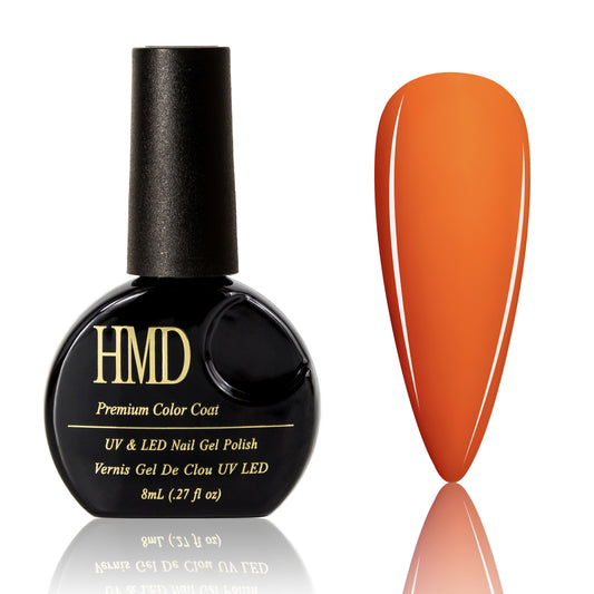 Canada HMD Soak Off UV LED High shine gel nail polish Color, #052, tiger orange